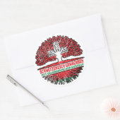 Belarus Wit-Rusland Schweizer Schweiz Baum Wurzel Ronde Sticker (Envelop)