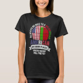 Belarusian American We know Places where Belarus F T-shirt (Voorkant)