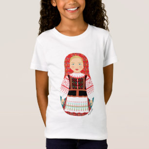 Belarussische Matryoshka Girls Baby Doll (Fit) T-shirt