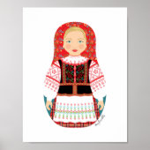 Belarussische Matryoshka Poster (Voorkant)