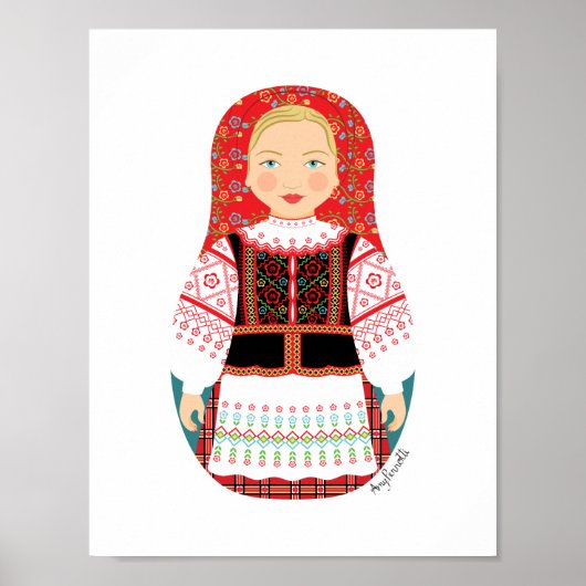 Belarussische Matryoshka Poster (Voorkant)