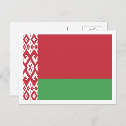 Belarussische vlag, vlag van Belarus Briefkaart (Voorkant / Achterkant)