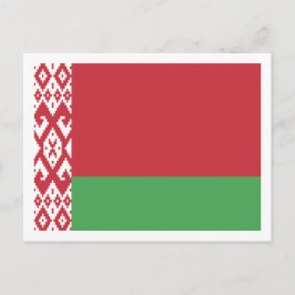 Belarussische vlag, vlag van Belarus Briefkaart