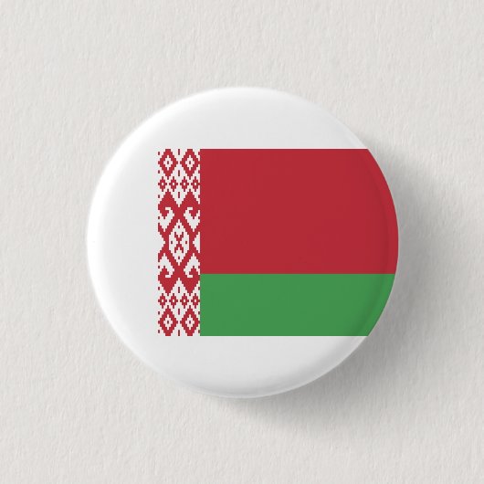Belarussische vlag, vlag van Belarus Ronde Button 3,2 Cm (Voorkant)