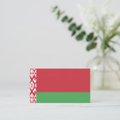 Belarussische vlag, vlag van Belarus Visitekaartje (Staand voorkant)