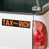 Belast De Rijken Bumpersticker (Op Truck)