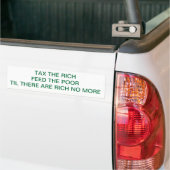 BELAST DE RIJKEN BUMPERSTICKER (Op Truck)
