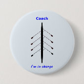 Belast rijdend rijtuig ronde button 7,6 cm (Voorkant)