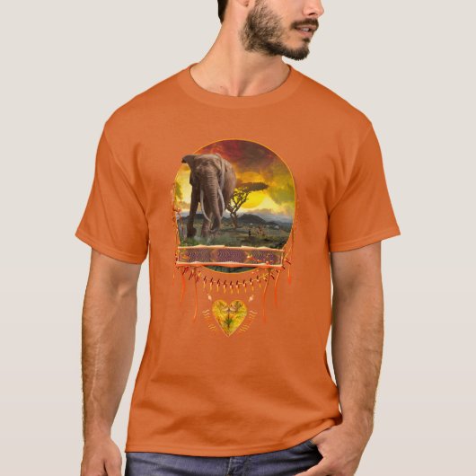 BELASTING AFRIKAANSE ELEPHANT T-SHIRT (Voorkant)