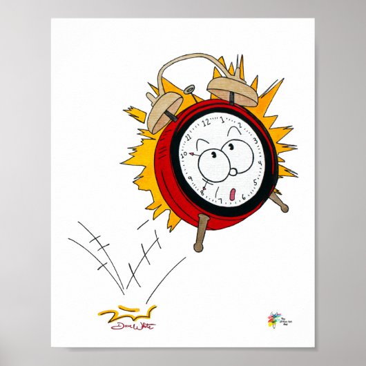 Belasting Art 1040 Wekker Accountant Poster (Voorkant)