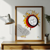 Belasting Art 1040 Wekker Accountant Poster