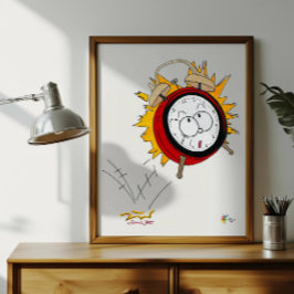 Belasting Art 1040 Wekker Accountant Poster