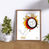 Belasting Art 1040 Wekker Accountant Poster