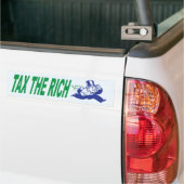 Belasting de Rijke Bumpersticker (Op Truck)