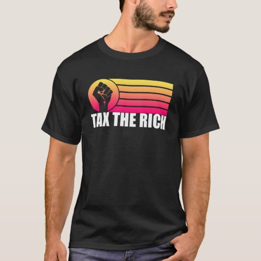 Belasting de rijke retro zonsondergang t-shirt (Voorkant)