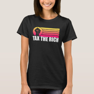 Belasting de rijke retro zonsondergang t-shirt