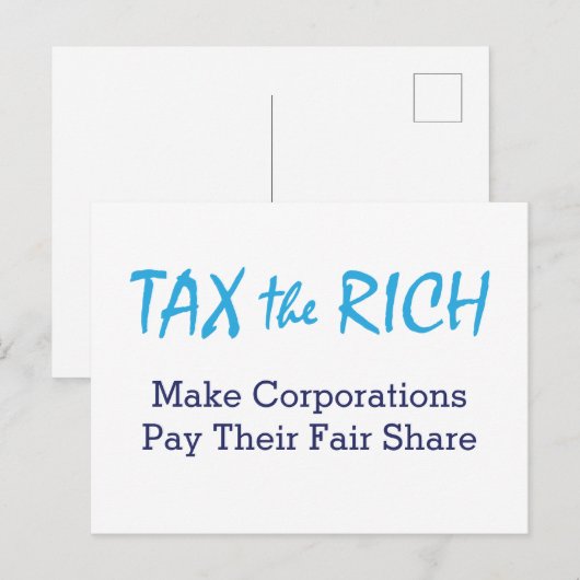 Belasting de Rijken Briefkaart (Voorkant / Achterkant)