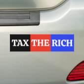 Belasting de Rijken Bumpersticker (Op auto)