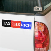 Belasting de Rijken Bumpersticker (Op Truck)