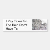 Belasting de Rijken Bumpersticker (Voorkant)
