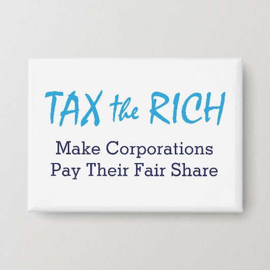 Belasting de Rijken Button (Voorkant)