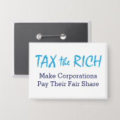 Belasting de Rijken Button (Voorkant / Achterkant)