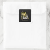 Belasting de rijken neem mijn geld vierkante sticker (Tas)