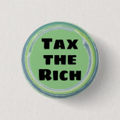 Belasting de Rijken Ronde Button 3,2 Cm (Voorkant)