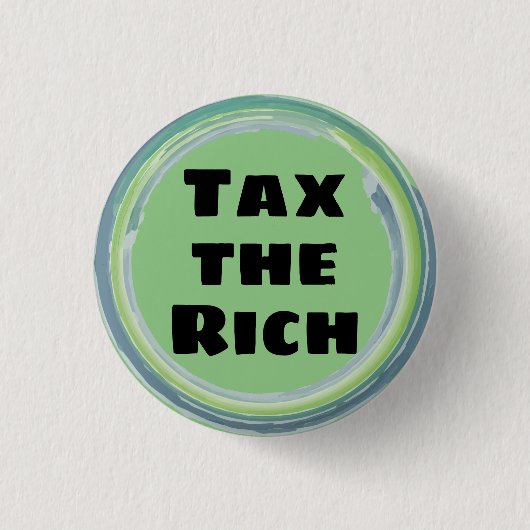 Belasting de Rijken Ronde Button 3,2 Cm (Voorkant)