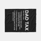 Belasting Definitie Cadeaus Voor Papa Grappig Papa Fleece Deken (Voorkant (Horizontaal))
