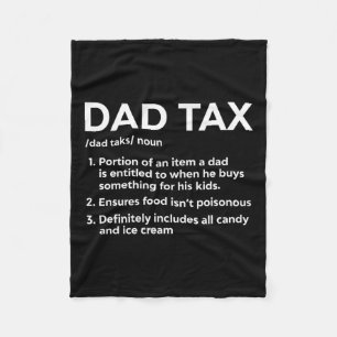 Belasting Definitie Cadeaus Voor Papa Grappig Papa Fleece Deken