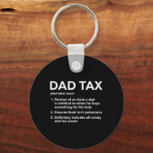 Belasting Definitie Cadeaus Voor Papa Grappig Papa Sleutelhanger (Voorkant)