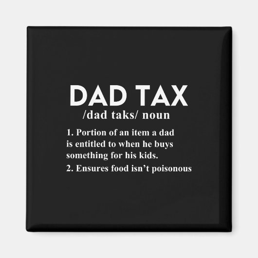 Belasting Grappig Belasting Definitie Vader Papa P Magneet (Voorkant)