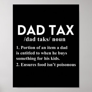 Belasting Grappig Belasting Definitie Vader Papa P Poster