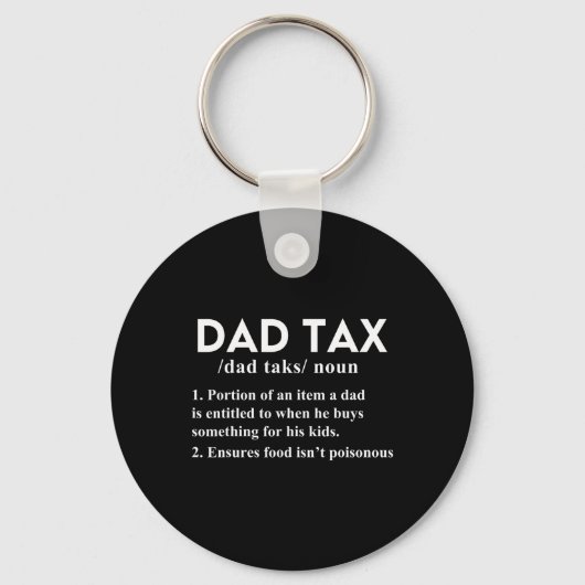 Belasting Grappig Belasting Definitie Vader Papa P Sleutelhanger (Voorkant)