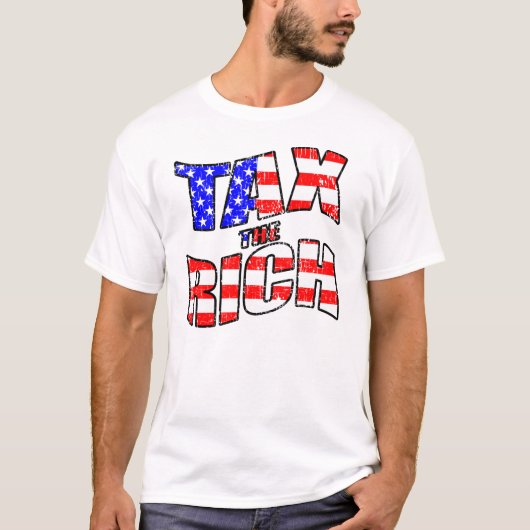 Belasting het Rich w/American Flag Shirt (Voorkant)