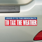 Belasting het Weer Bumpersticker (Op auto)