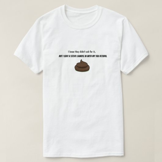 Belasting Humor T-shirt (Design voorkant)