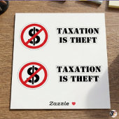 Belasting Is Diefstal | Anti-Belasting Libertarisc Sticker