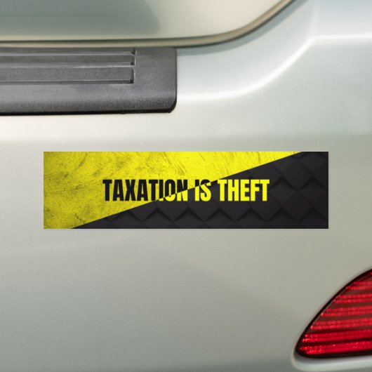 Belasting is diefstal bumpersticker (Op auto)