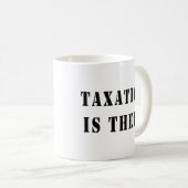 Belasting is diefstal koffiemok (Voorkant rechts)