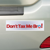 Belasting me geen Bro! Bumpersticker (Op auto)