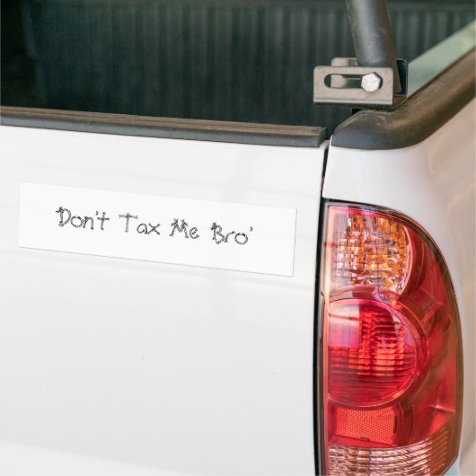 Belasting niet bumpersticker (Op Truck)
