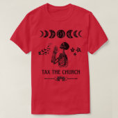 Belasting op de Kerk Pro Choice Feminist Womens T-shirt (Design voorkant)
