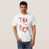 Belasting op de Rich AOC politieke Mode Statement  T-shirt (Voorkant volledig)