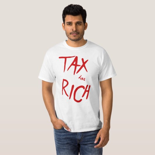 Belasting op de Rich AOC politieke Mode Statement  T-shirt (Voorkant volledig)