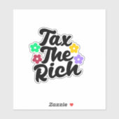 Belasting op de rijke - antikapitalistische Sticke Sticker (Vel)
