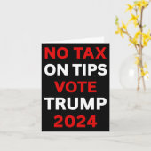 Belasting op Tips Stem Trump 2024 Neem Amerika ter Kaart (Gele Bloem)