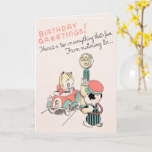 Belasting op Verjaardagen Kaart (Gele Bloem)