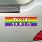 BELASTING VAN DE CHURCHES BUMPERSTICKER (Op auto)